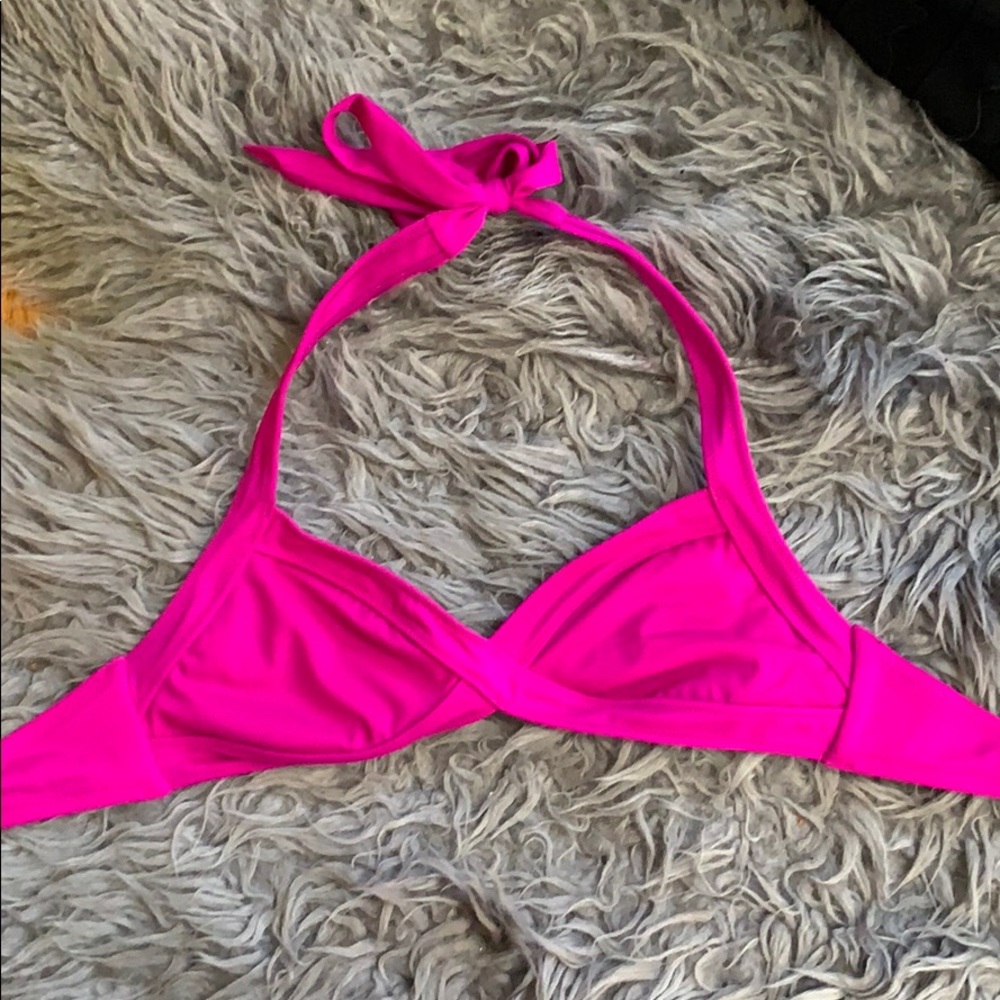 Pink bikini top